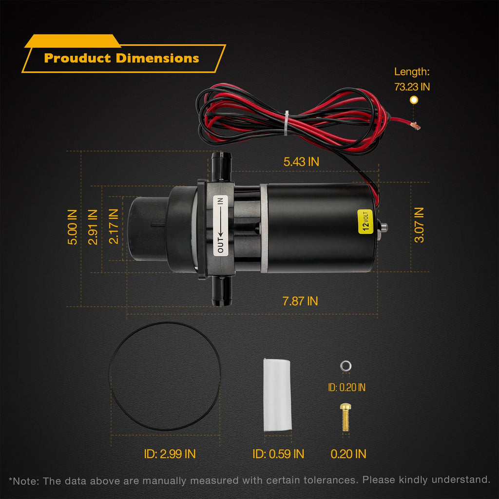 Macerator Pump Motor for Jabsco 37010-Series (12V)