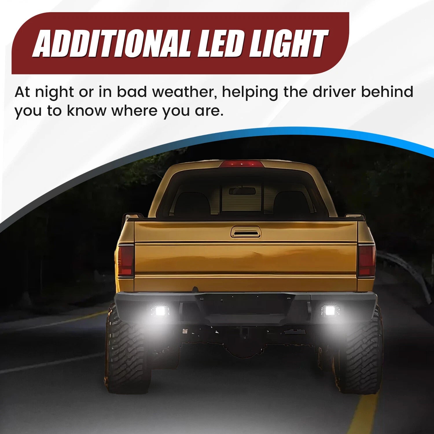 Rear Step Bumper with LED Light for Ford F-150 (1997–2003)
