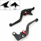Short Brake Clutch Levers for Yamaha YZF R1 R6 FZ1 R6S (2000–2023) Black T9