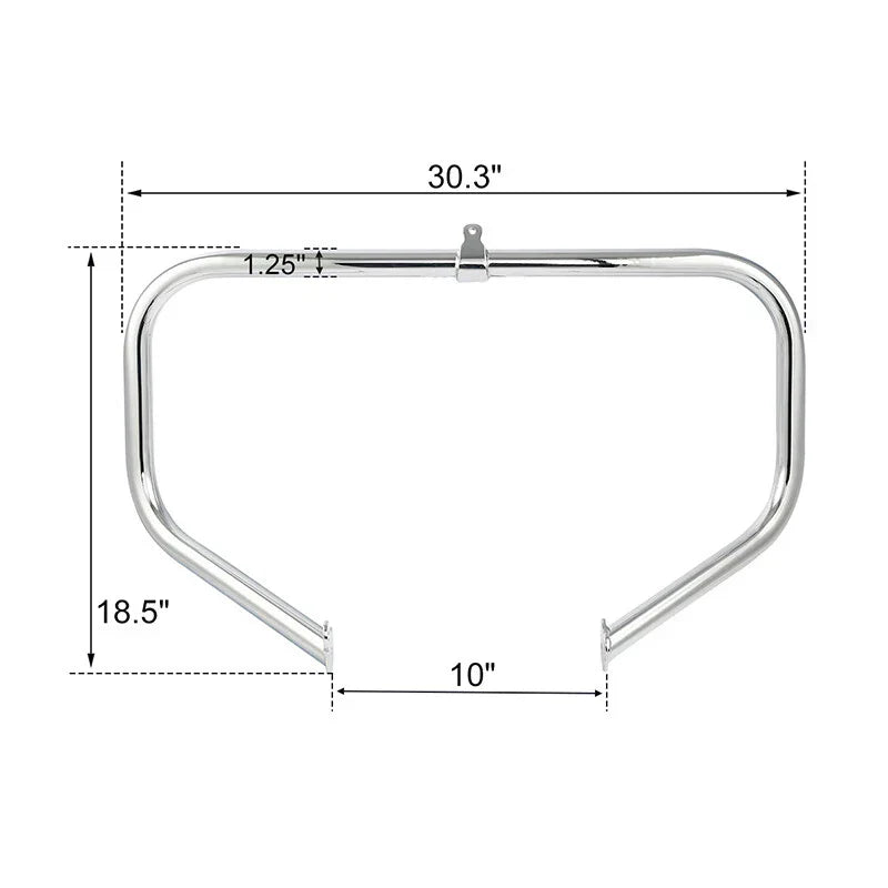 Vented Fairing Engine Guard Crash Bar Speaker for Harley Touring (2009 - 2013)
