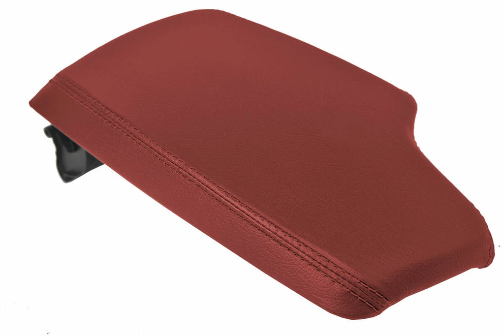 Leather Console Lid Armrest Cover for BMW F30 (2014–2018) Red
