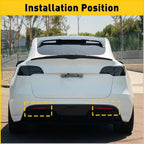 2X Tail Rear Bumper Lights Reflector for Tesla Model Y (2020–2023)