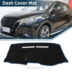 Dashboard Cover Mat for Nissan Note E12/HE12/NE12 (2012–2020) Black Blue