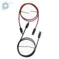 12AWG 1 Pair 5ft Black + Red Solar Panel Extension Cable Connector