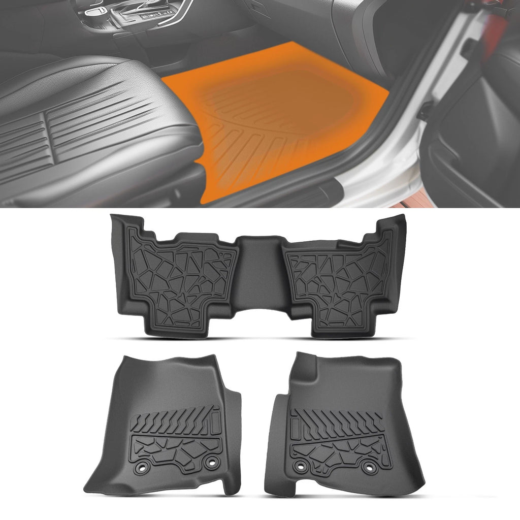 Set of 4 Floor Mats Liner for Toyota 4Runner (2013–2024) Lexus GX460 (2014–2023) TPE