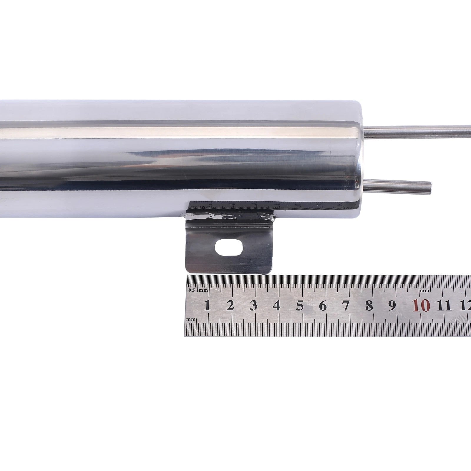2" x 15" Polished Aluminum Slim Overflow Radiator Tank Reservoir for Universal
