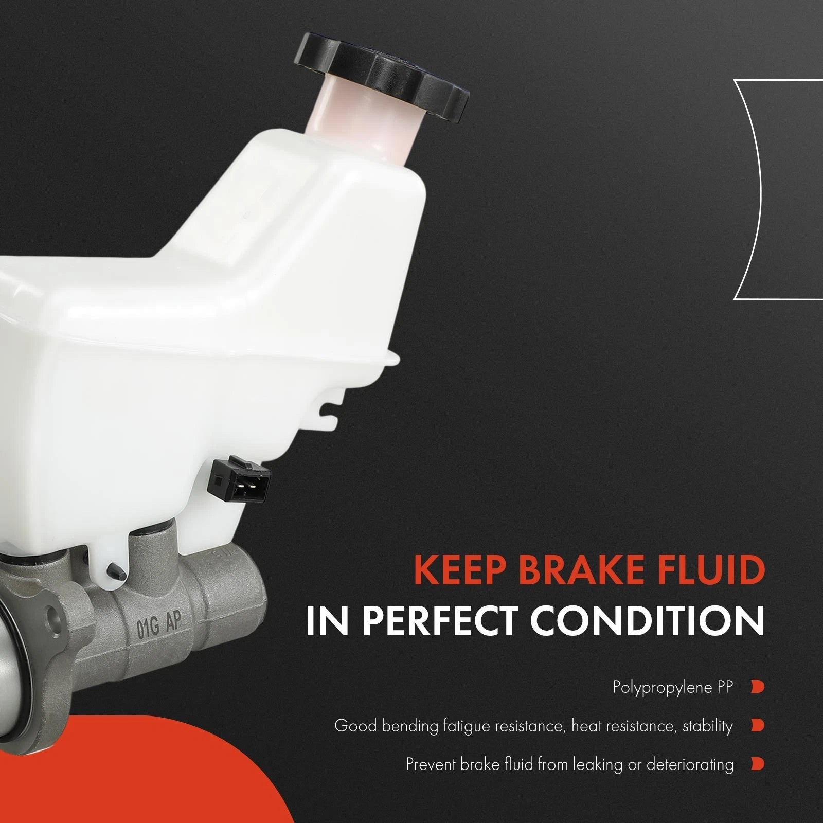 Brake Master Cylinder with Reservoir & Sensor for Hyundai Sonata (2011–2019)