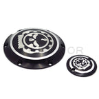 Black Gear Skull Engine Derby Timer Cover for Harley Sportster XL 883 1200 (2004–2023)