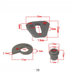 Set of 3 Right Hand Chainsaw Chain Tension Adjustment Blocks 10 in 12 in