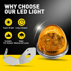 2X Amber LED Clearance Side Marker Lights for Watermelon