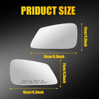 Heated Mirror Glass Pair for BMW 328i 2012–2016
