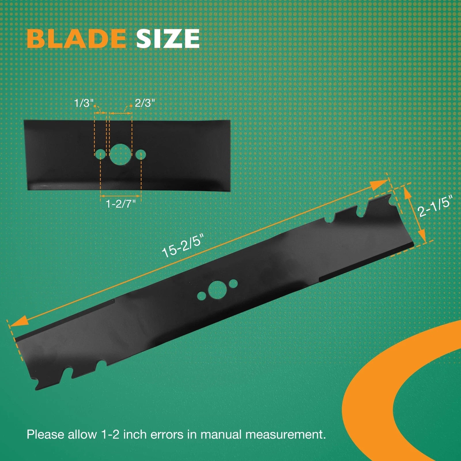 2X Mulching Blades for Toro Exmark ECKA30 (120-9500-03, 22205TE, 20120)