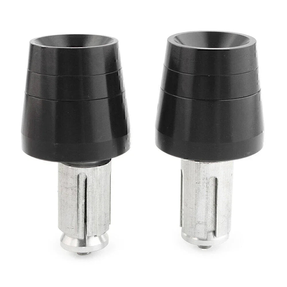 Black Handlebar End Plugs for Honda CBR, CB, Yamaha YZ, YZF, Kawasaki