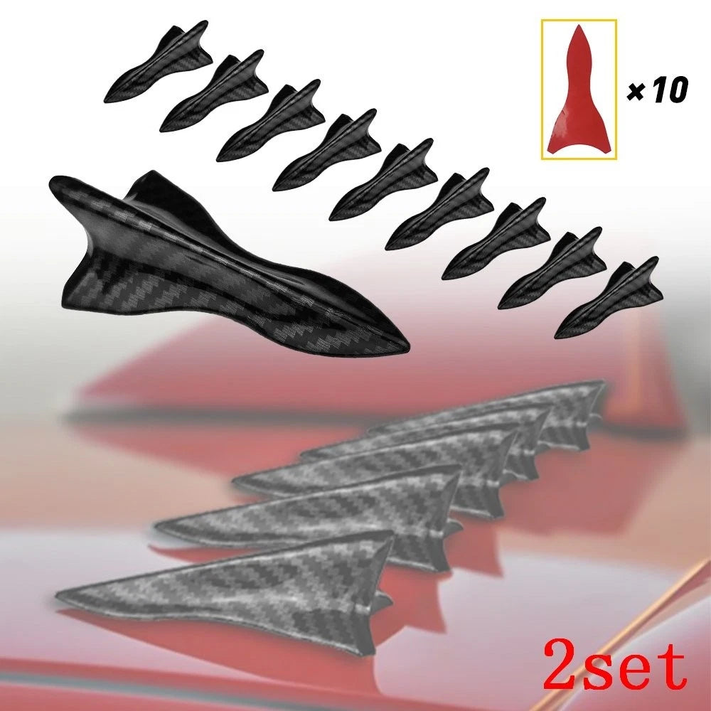 20Pcs Shark Fin Diffuser Vortex Generator for Universal Vehicles