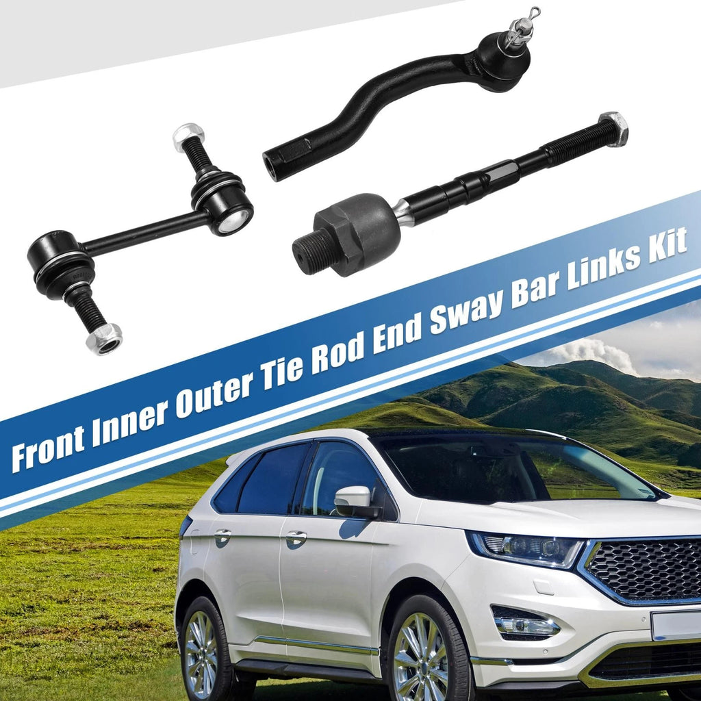 Set of 6 Tie Rod End Links & Sway Bar Link for Lincoln MKX (2007–2015)