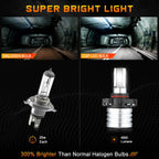2Pcs H16 CSP LED Headlight Bulbs for Nuvision (1800LM)