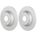 Set of 2 Bosch QuietCast Rear Disc Brake Rotors for Audi Q3, VW Jetta, Tiguan