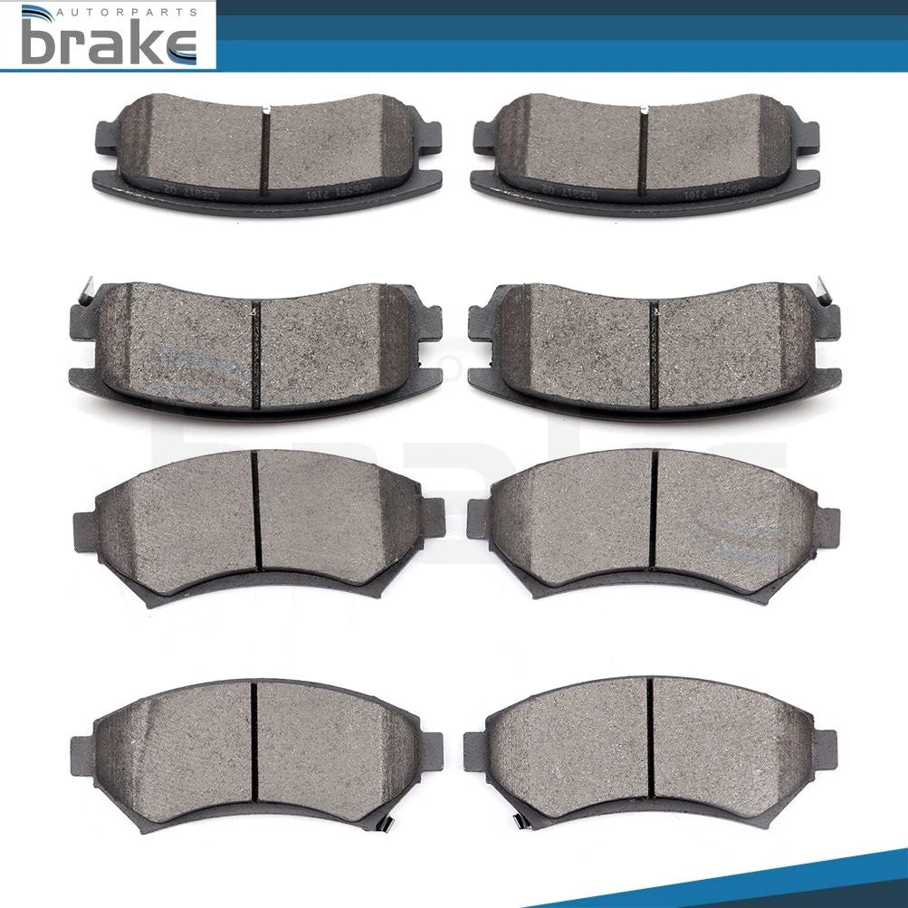 Set of 4 Low Dust Ceramic Brake Pads for Chevrolet Impala (2000–2005)