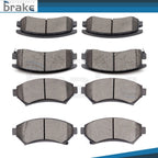 Set of 4 Low Dust Ceramic Brake Pads for Chevrolet Impala (2000–2005)