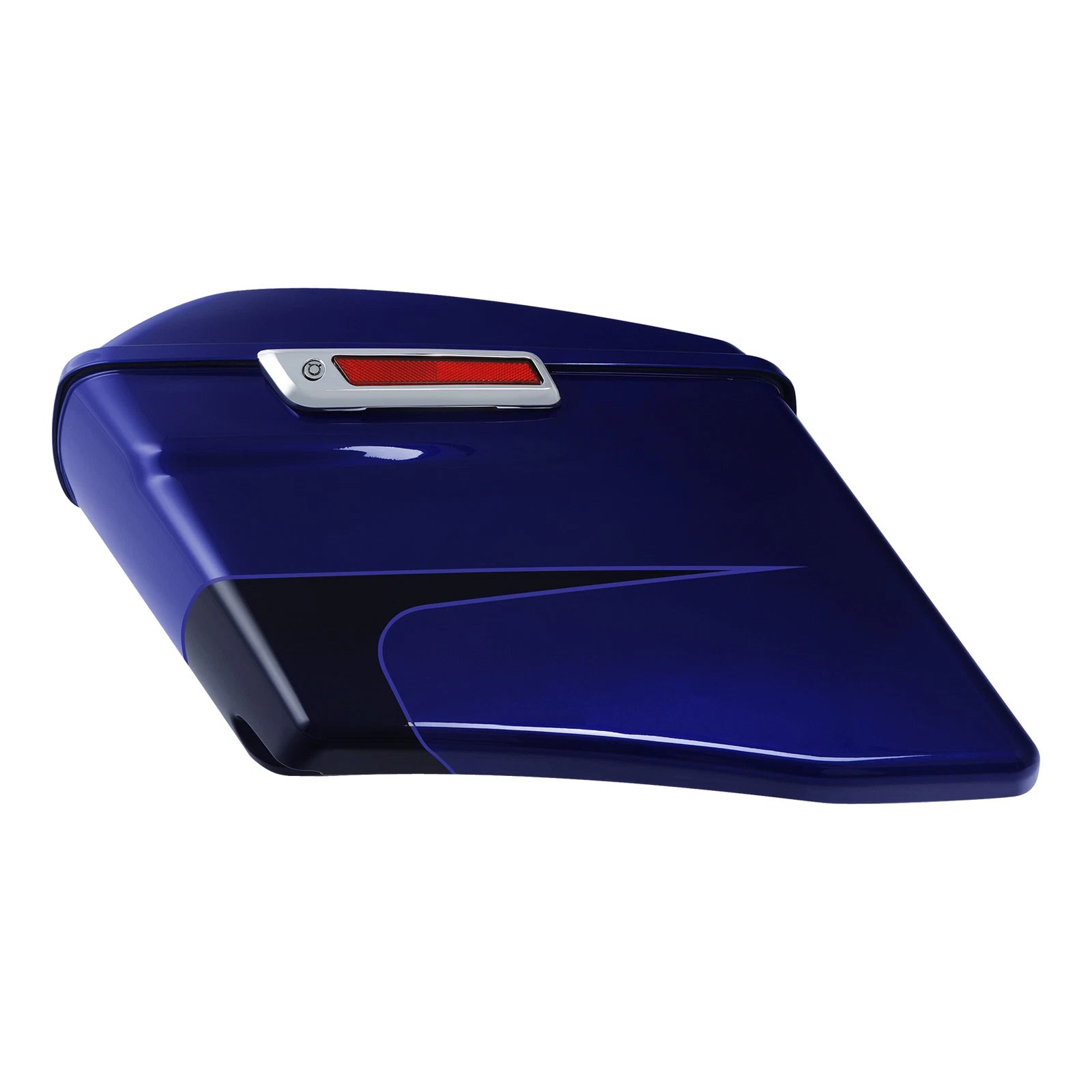 4" Stretched Saddlebags for Harley Street Road Glide (2014–2023) Zephyr Blue/Black Sunglo