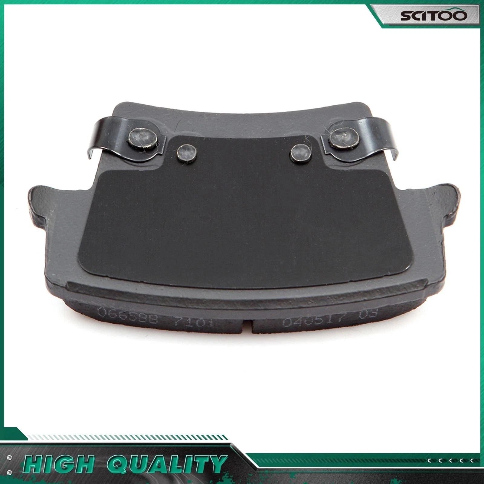 Rear Brake Caliper Ceramic Pad Slotted Rotor Kit for Dodge Challenger (2009–2018)