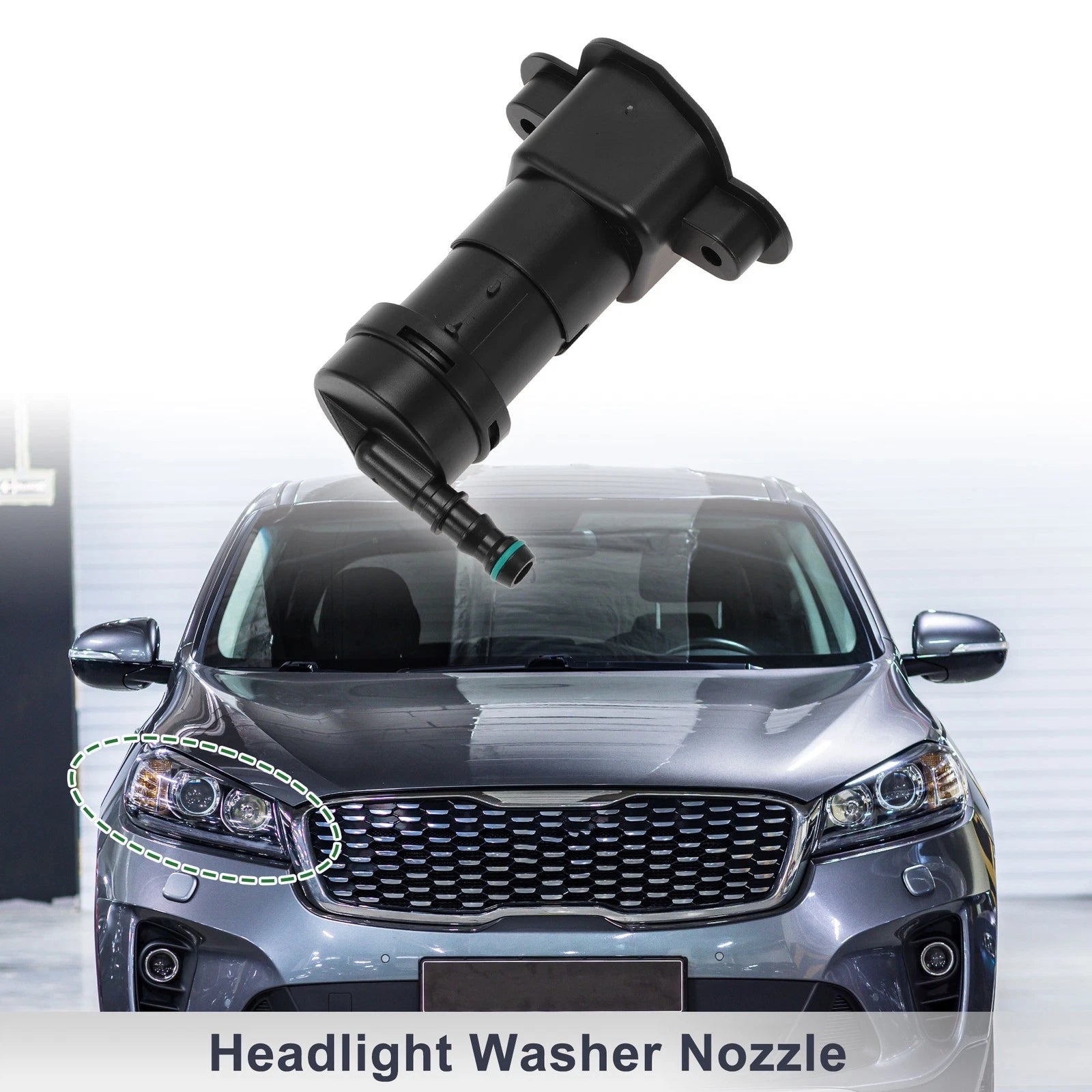 Front Passenger Side Headlight Washer Nozzle for Audi A4 (2002–2008) No. 8E0955102G