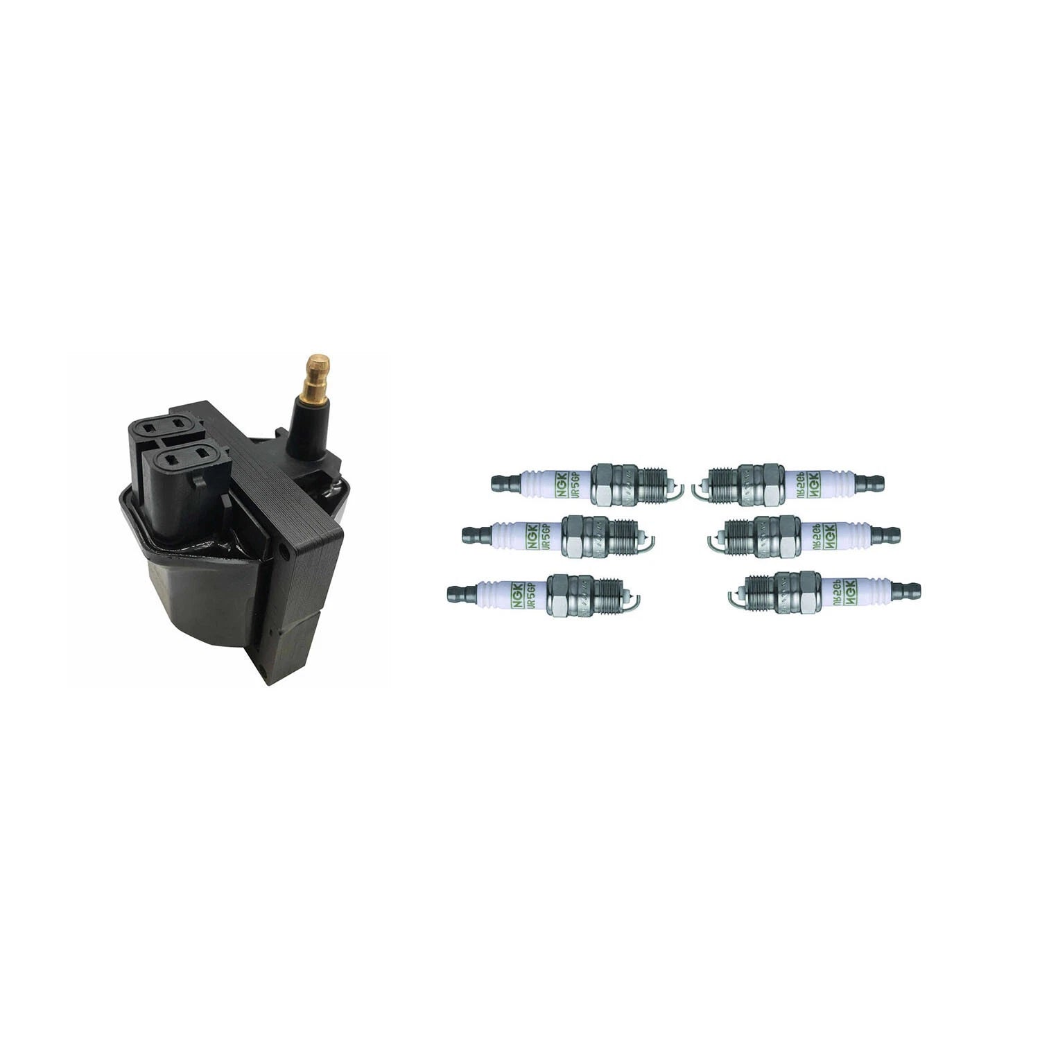 Set of 6 Hitachi Ignition Coils & NGK Platinum Spark Plugs for C1500 K1500 G10 S10