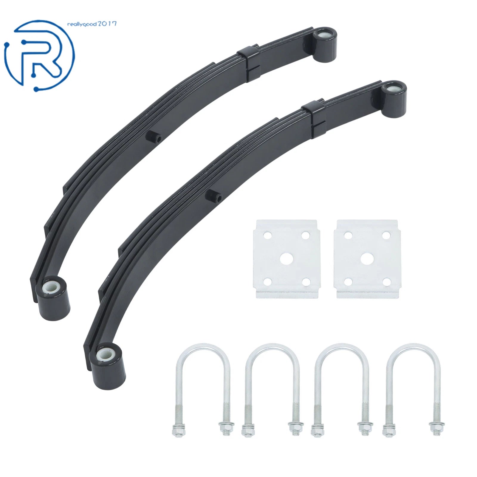 Set of 4 Leaf Springs for Trailer Axle Suspension (3500lbs)