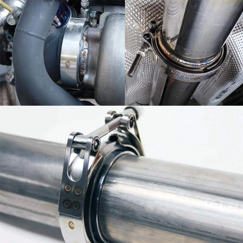3.5" V-Band Clamp Flange Kit for Exhaust Downpipe (Universal)