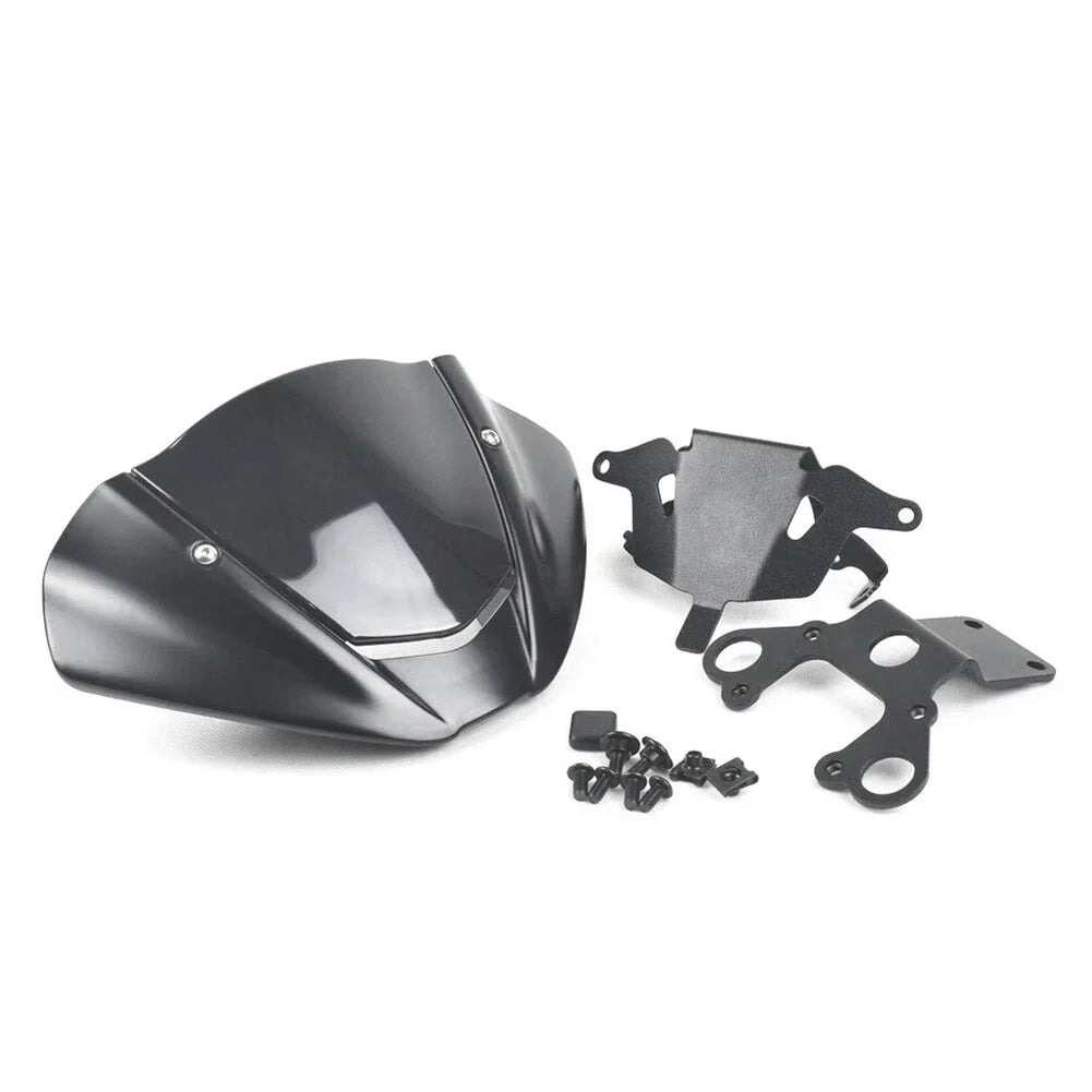 Matte Black Windshield with Bracket for Ducati Monster 950 937 (2021-2022)
