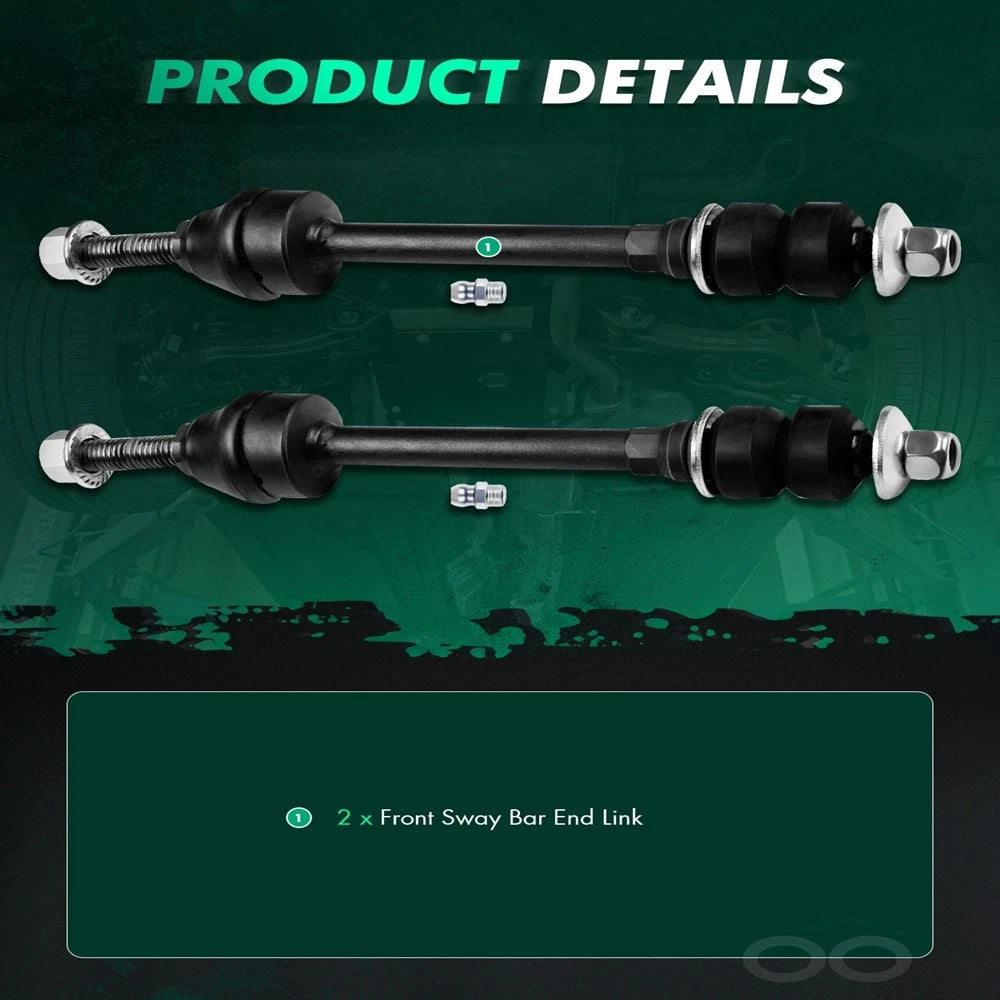2X Front Sway Bar End Link Kit for Dodge RAM 1500 (2006–2014)