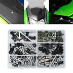 Set of 253 Stainless Fairing Bolt Kit for Kawasaki KLR250 650 / GPZ 305 550 750 1100