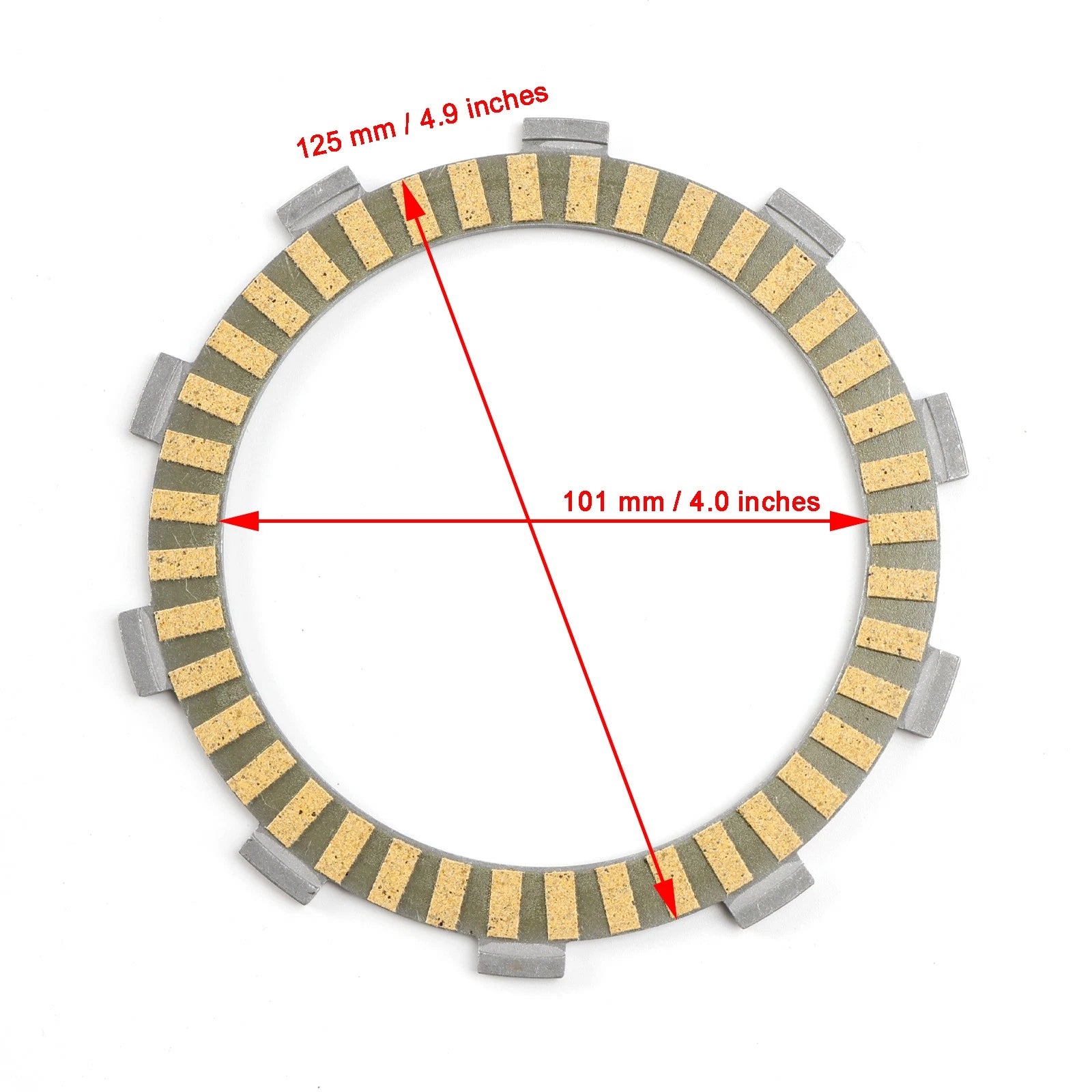 Clutch Friction Plate for Ducati Superbike 848 (2008–2010) Multistrada 1100 (2007–2009)