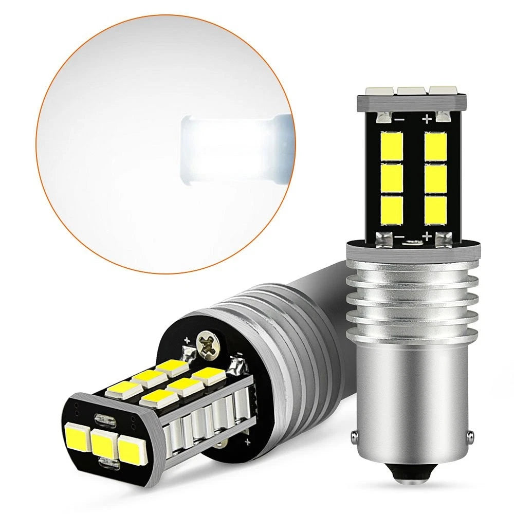 2X LED P21W 1156 7506 White Brake Reverse Light 2400LM Canbus