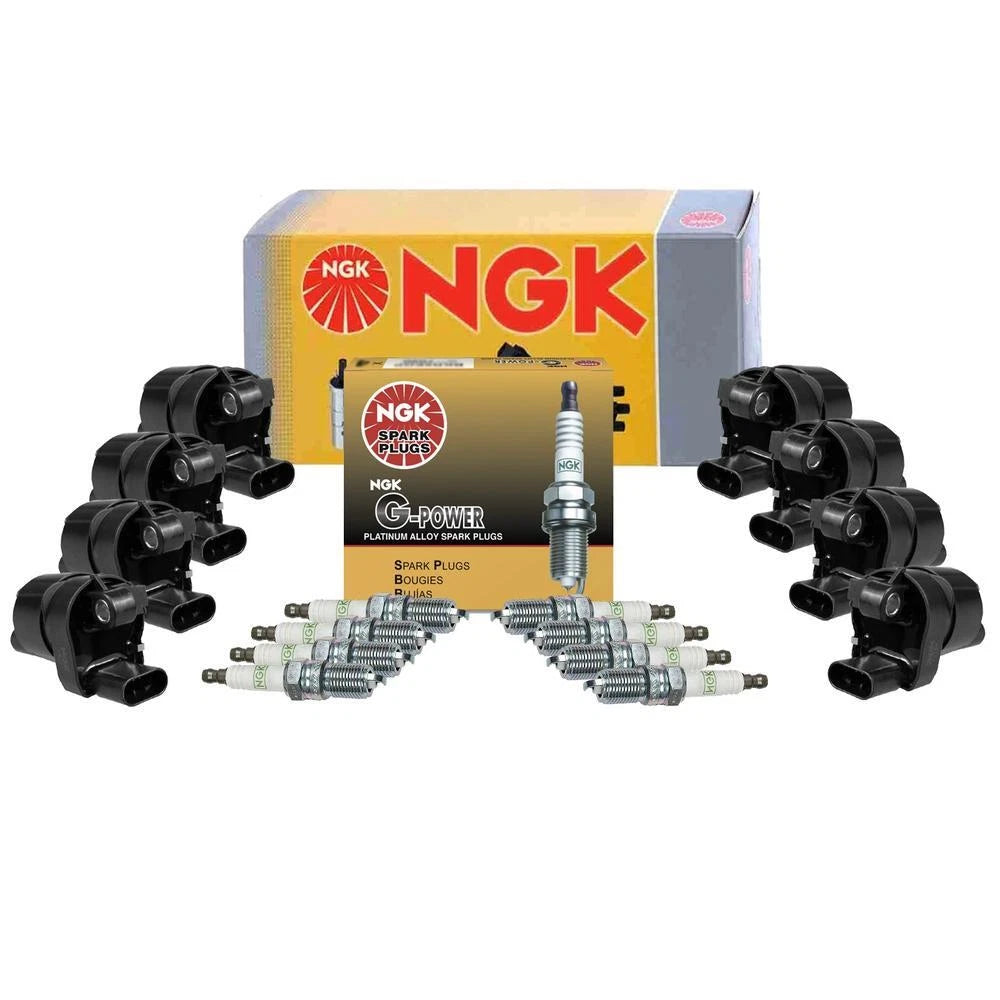 Set of 8 NGK Ignition Coils & G-Power Spark Plugs for Buick Chevy GMC Pontiac (V8)