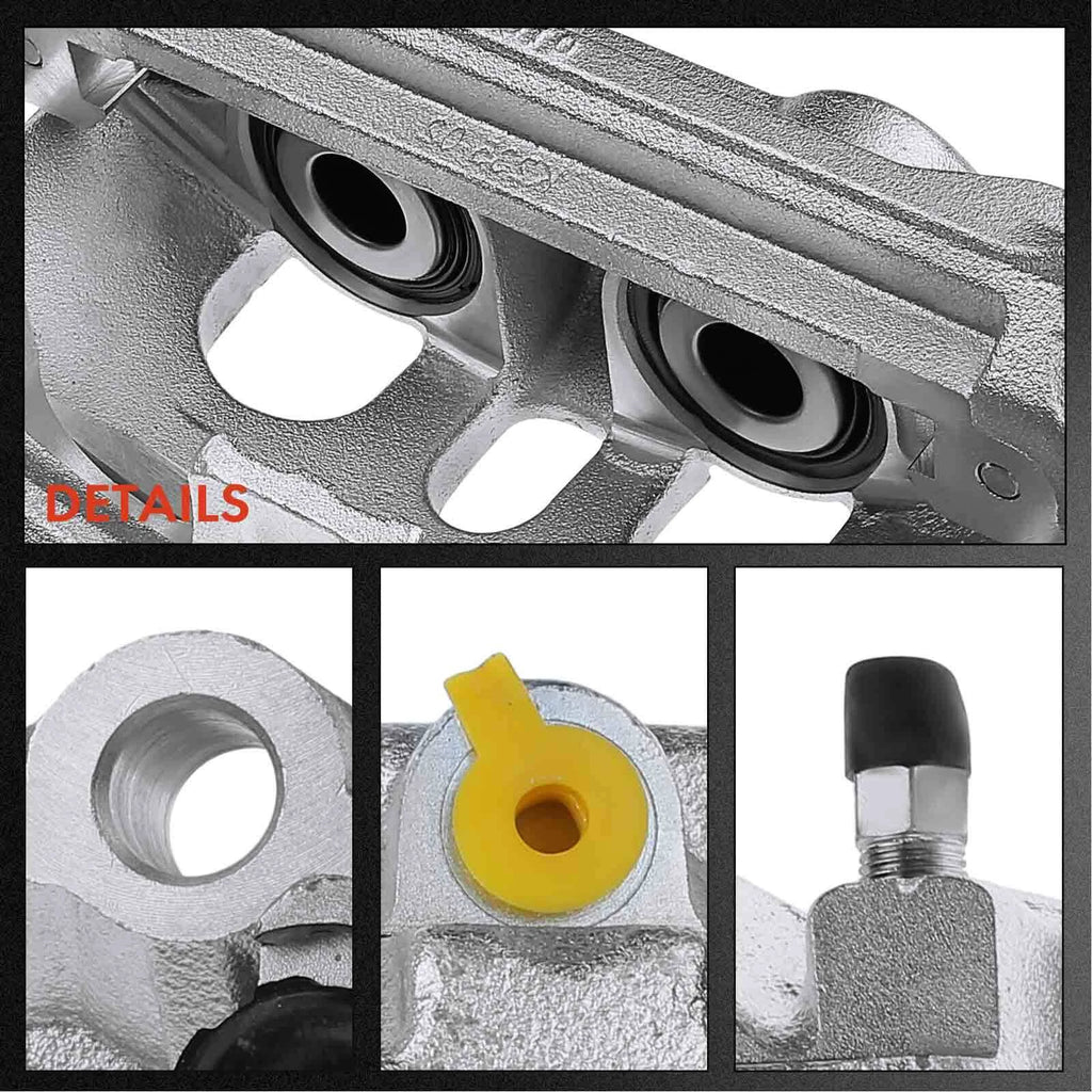 Pair Rear Disc Brake Calipers with Brake Pads for Ford E350 Super Duty