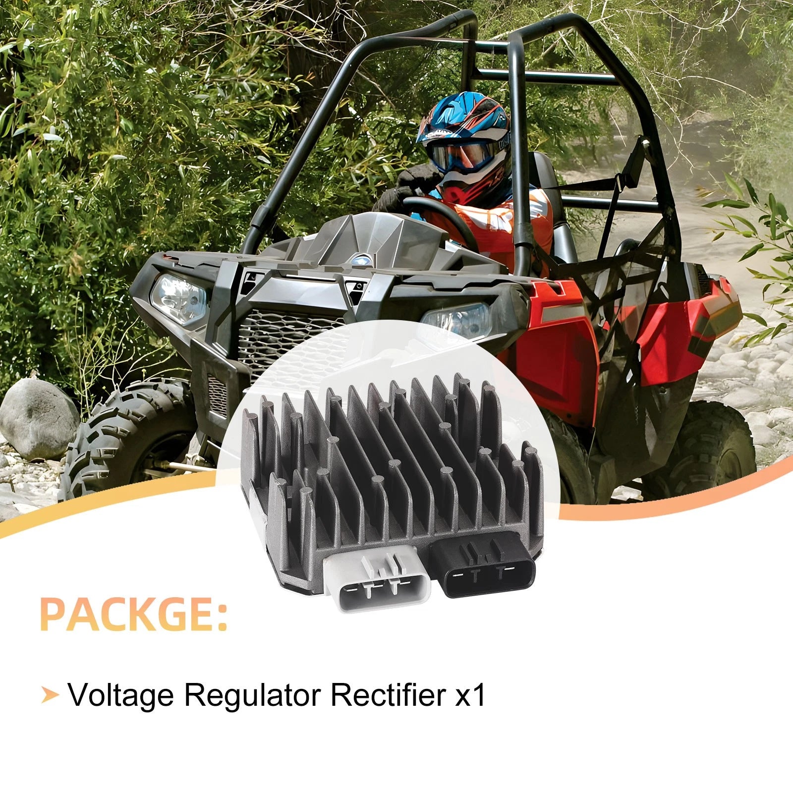 Voltage Regulator Rectifier 4016868 for Polaris RZR 900 2015–2024, RZR 570 2017–2022