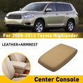 Center Console Armrest Lid Cover for Toyota Highlander (2008–2013)