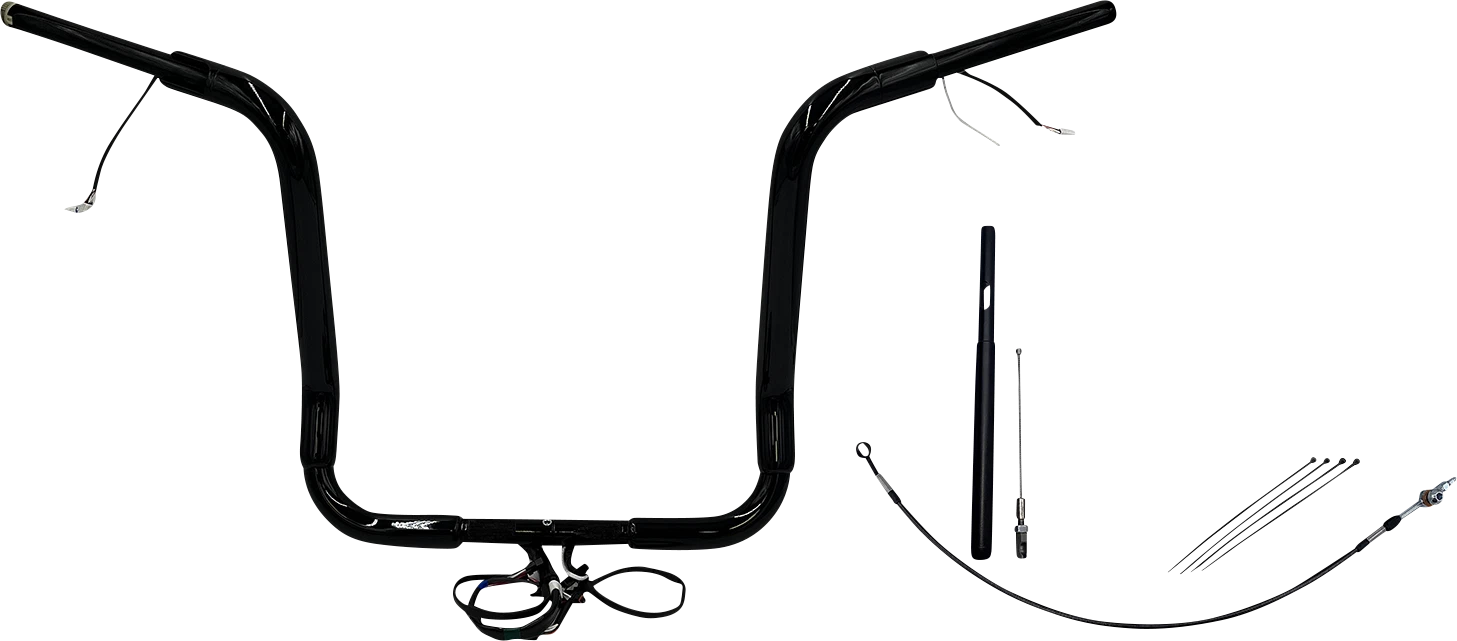 1-1/2" Round Top Handlebar Kit for Harley Davidson (16")
