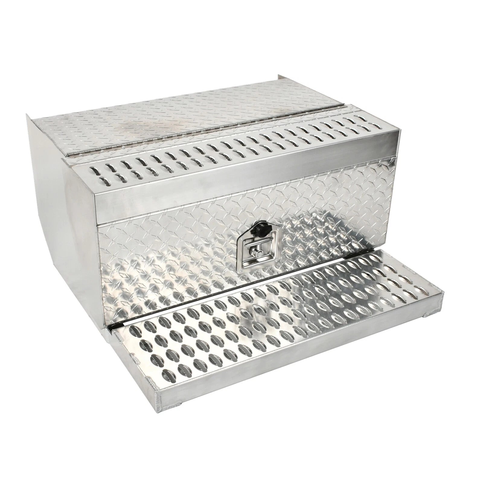 Aluminum Diamond Plate Tool Box for Peterbilt 378 379 389 (31"x30"x15")