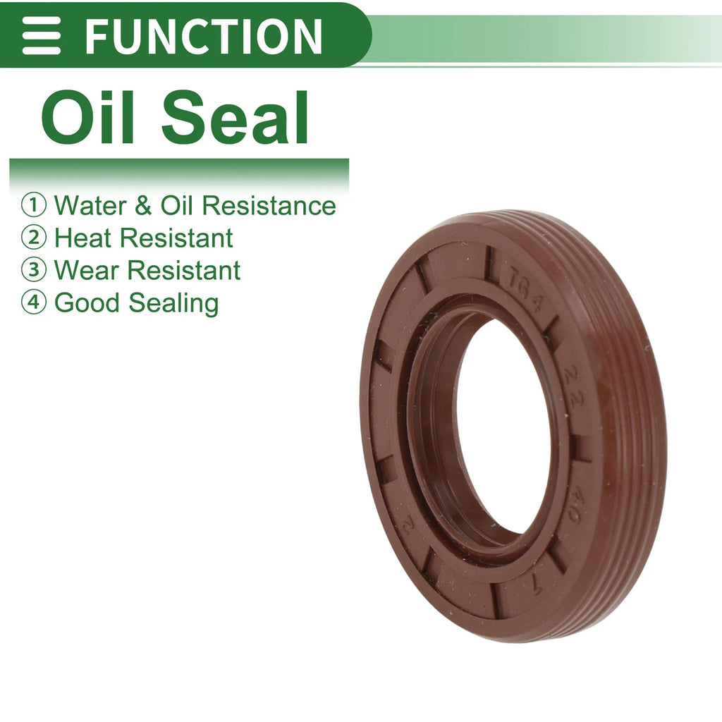 Oil Seal FKM Rubber 22x40x7mm for Various Models (5 Pcs)