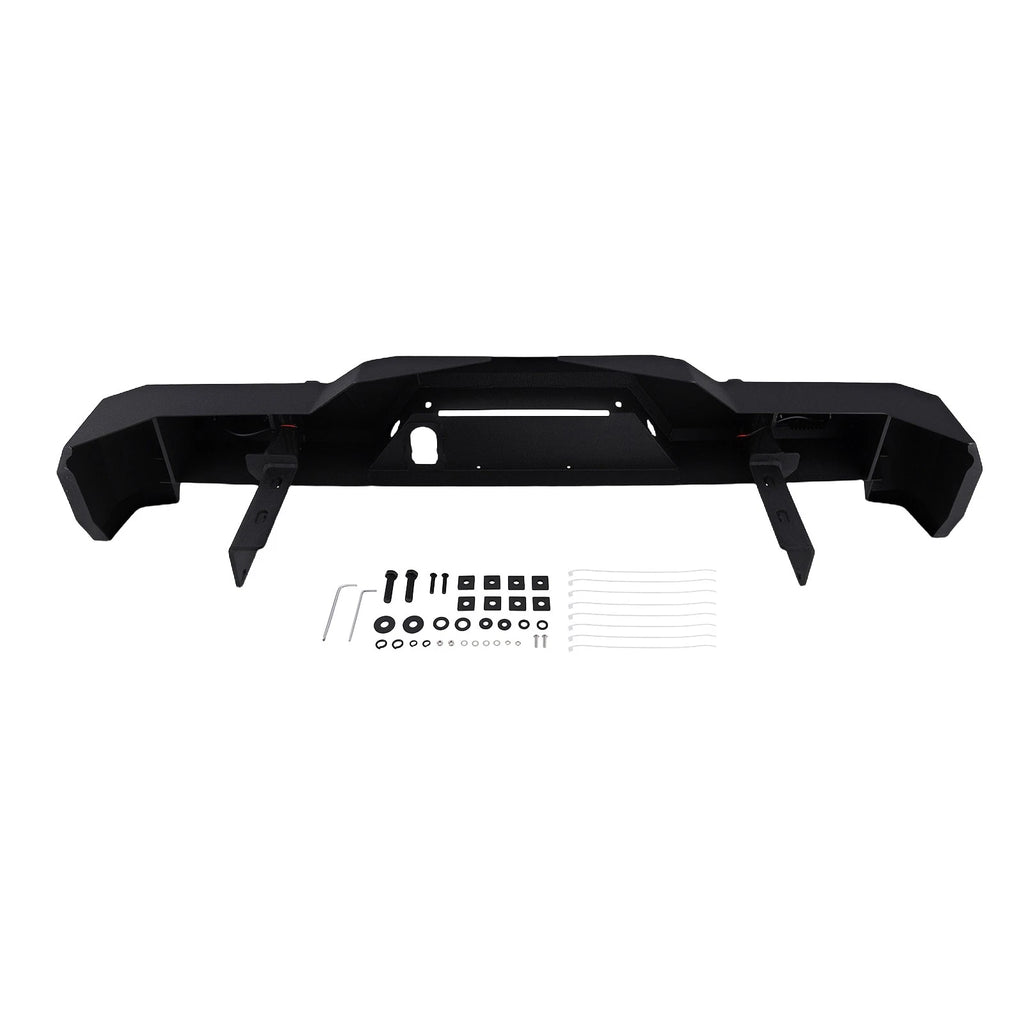 Steel Rear Bumper Assembly with LED Fog Lights for Toyota Tacoma (2016–2023)
