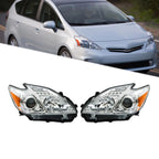 Headlight Assembly for Toyota Prius (2012–2015) Left + Right Halogen