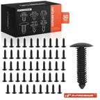 50x Nylon Fender Flare Rivet Retainer Clips for Ford 