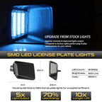 Ice Blue LED License Plate Lights for Chevy Colorado GMC Canyon (2004–2012)