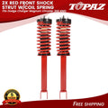 Pair Red Front Struts with Coil Springs for Dodge Charger 2006–2010