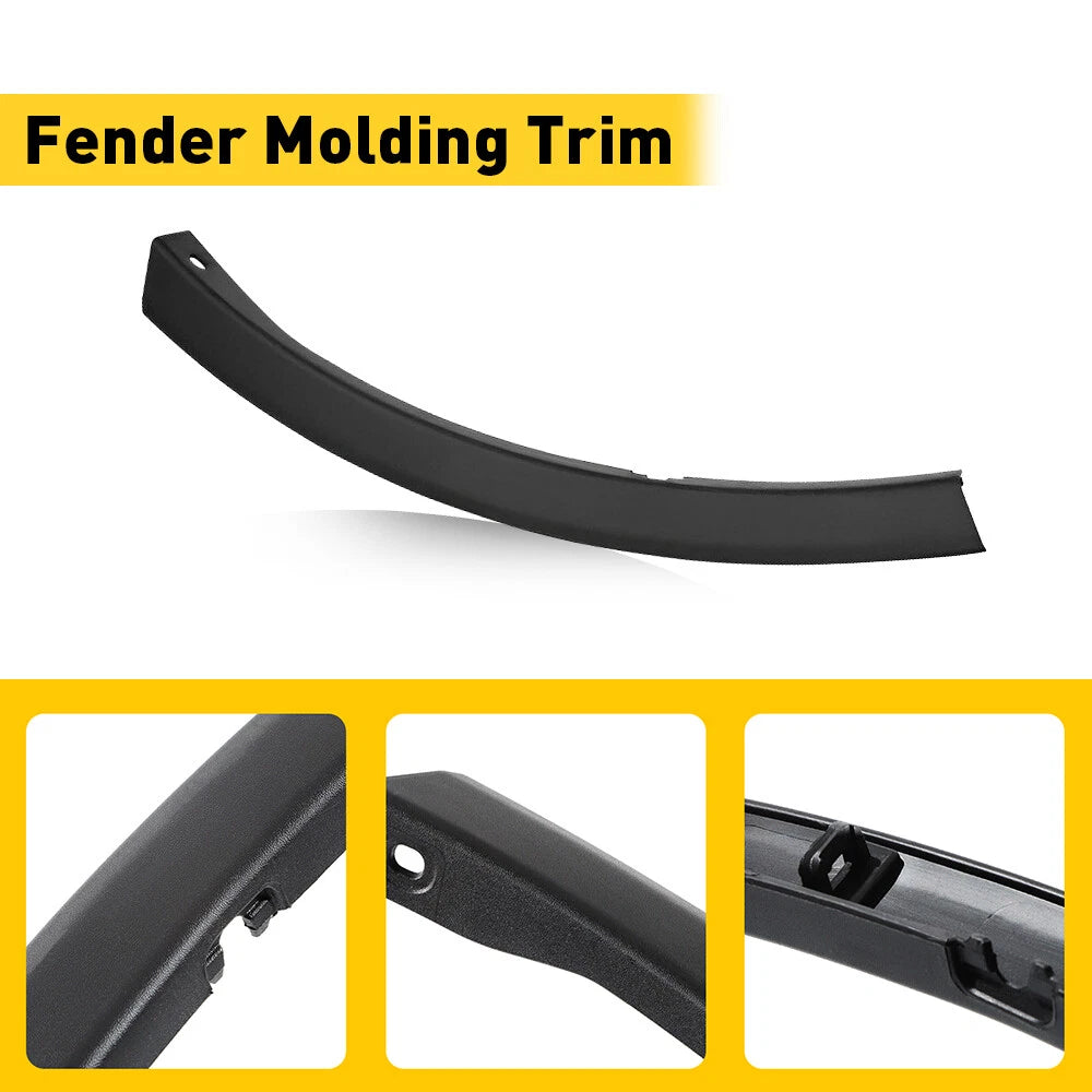 Set of 2 Front Bumper End Caps for Toyota RAV4 (2016â2018) Textured