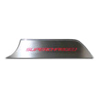 Stainless Door Kick Plates Bright Red Inlay for Chevrolet Camaro (2010–2015)