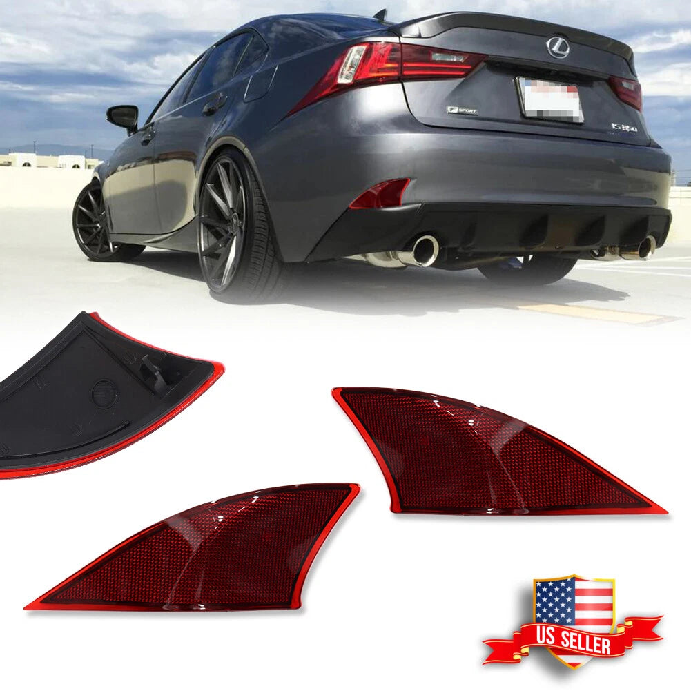 Rear Bumper Reflector Lens for Lexus IS IS250 IS300 IS350 IS-F (2006–2013)