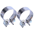 2Pcs 2.5” T409 Stainless Steel Exhaust Clamps for Universal Applications